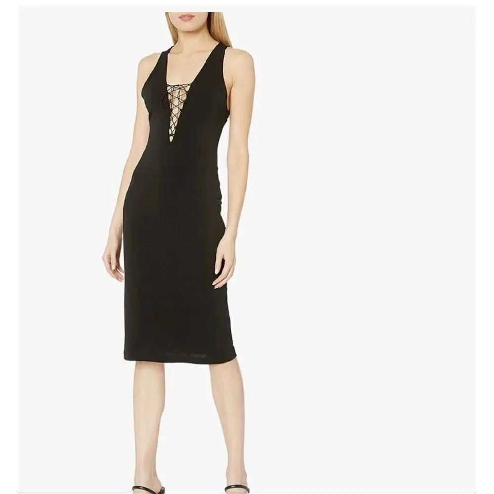 Haute Hippie Women's the Shea Cocktail Dress black stretch size M NWT